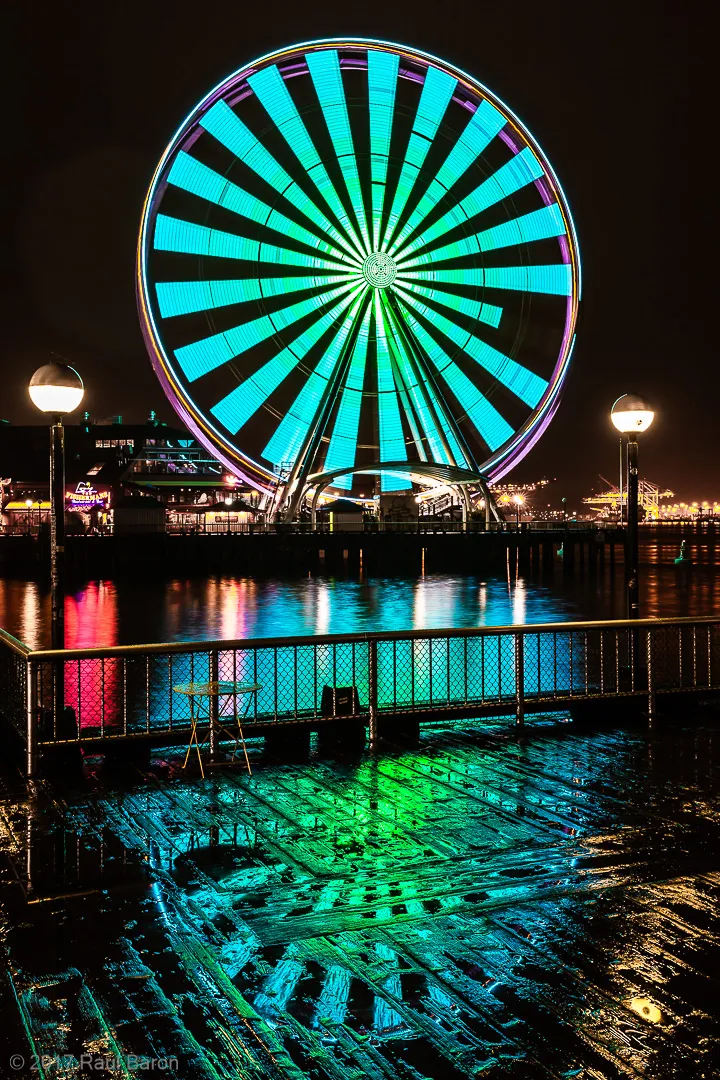 A photograph titled The Wheel