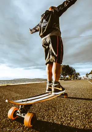 A photograph titled Longboard