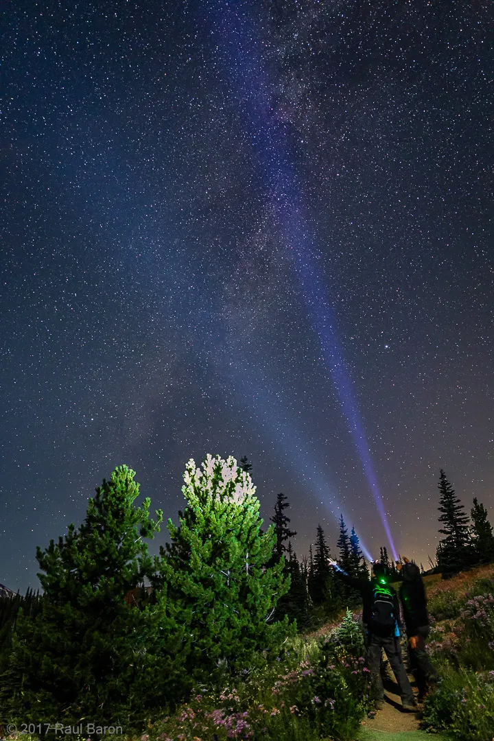 A photograph titled Night Trek