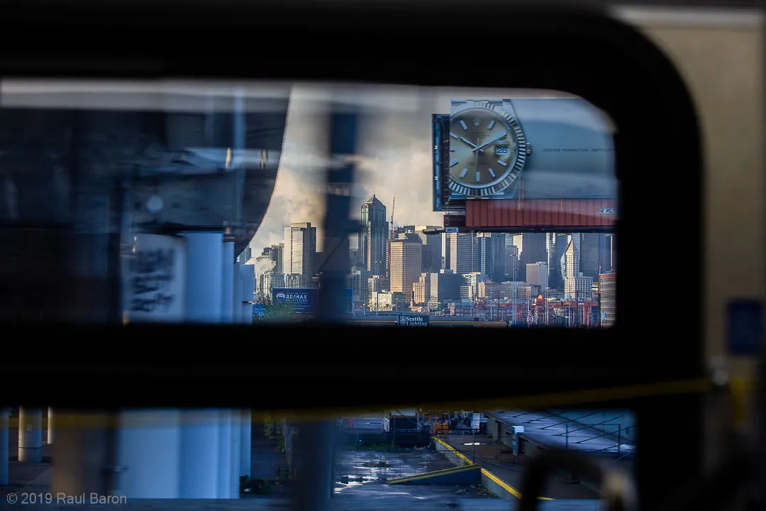 A photograph titled City Bus