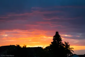 A photograph titled Swath of Sunset