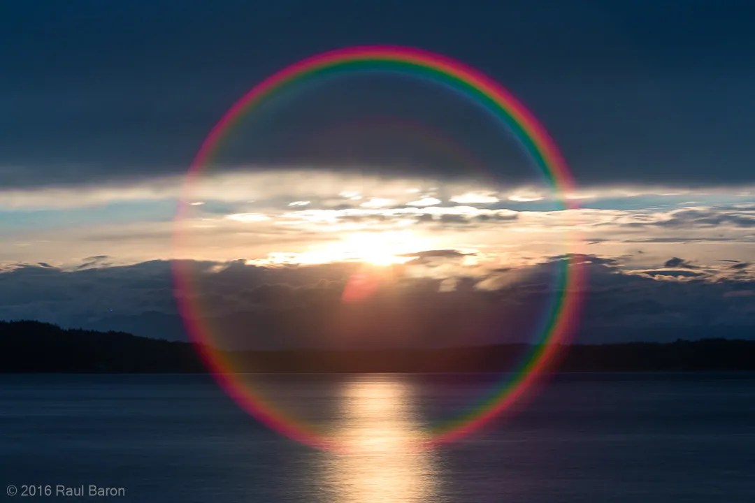 A photograph titled Rainbow of the Sun